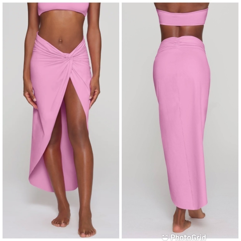 Skims recycled swim sarong skirt in light pink New with Tags!
